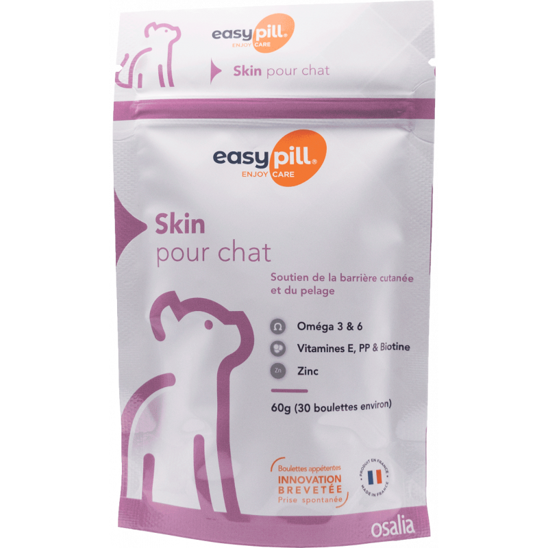 Complément alimentaire Easypill Chat Skin peau et pelage du chat