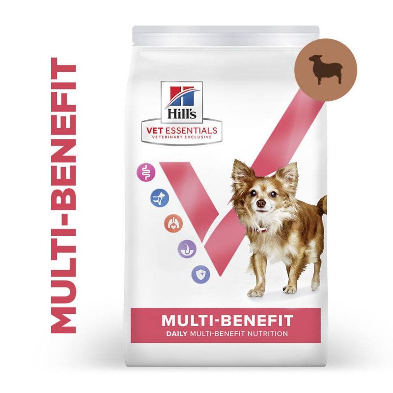 Croquettes Vet Essentials Multi Benefit Petit Chien Agneau Riz