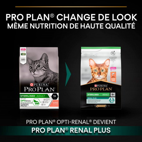 Croquettes Purina Pro Plan Cat Sterilised Adult Optirenal Saumon