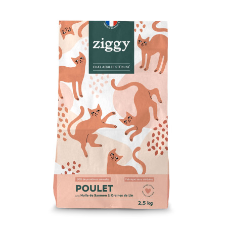 Ziggy Chat Adulte Stérilisé Poulet