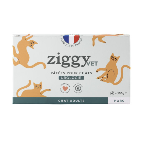 Ziggy Chat Adulte Urologie Porc & Poulet Pâtée