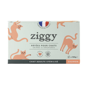 Ziggy Chat Adulte Stérilisé Saumon Pâtée