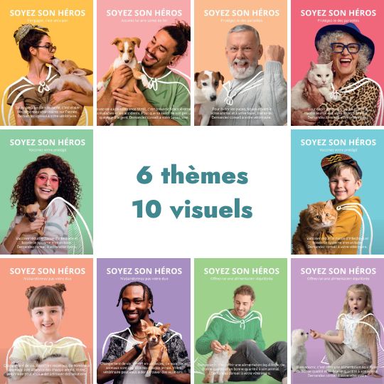 10 affiches de la campagne de communication canine 2025 - 2026